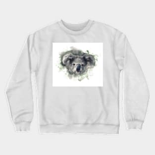 Watercolor illusration of Koala, Portrait Crewneck Sweatshirt